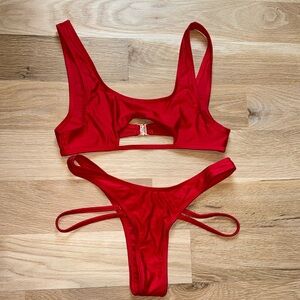 Somerfield Swim Laguna Top & Asilah Bottom in Poppy